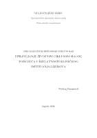 prikaz prve stranice dokumenta Upravljanje životnim ciklusom malog poduzeća u djelatnosti kliničkog ispitivanja lijekova
