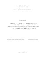 prikaz prve stranice dokumenta Analiza raskoraka između idealne zelene/okolišno odgovorne destinacije i stvarnog stanja u Hrvatskoj