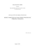 prikaz prve stranice dokumenta Model robotizacije poslovnog procesa na primjeru poduzeća