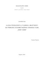 prikaz prve stranice dokumenta Uloga producenta u filmskoj umjetnosti na primjeru dugometražnog igranog filma "Ideš? Idem!"