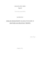 prikaz prve stranice dokumenta Analiza mogućnosti izlaska pivovare iz Mostara na hrvatsko tržište  