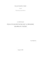 prikaz prve stranice dokumenta Poslovno komuniciranje na primjeru odabrane tvrtke