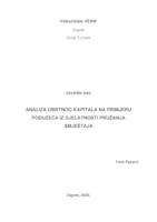 prikaz prve stranice dokumenta Analiza obrtnog kapitala na primjeru poduzeća iz djelatnosti pružanja smještaja