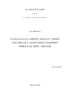 prikaz prve stranice dokumenta Uloga kuća za odmor u razvoju turizma destinacije s usporedbom odabranih primjera iz Istre i Toskane