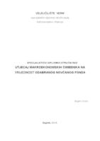 prikaz prve stranice dokumenta Utjecaj makroekonomskih čimbenika na vrijednost odabranog novčanog fonda  