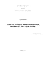 prikaz prve stranice dokumenta Ljubavna priča kao element brendiranja destinacije u hrvatskom turizmu