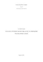 prikaz prve stranice dokumenta Analiza interne komunikacije na primjeru Poliklinike Lekić