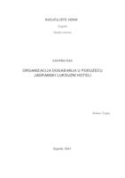 prikaz prve stranice dokumenta Organizacija događanja u poduzeću Jadranski luksuzni hoteli  