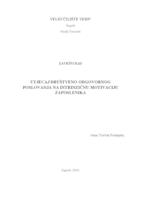 prikaz prve stranice dokumenta Utjecaj društveno odgovornog poslovanja na intrinzičnu motivaciju zaposlenika  