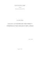 prikaz prve stranice dokumenta Analiza automobilske industrije u Europskoj uniji i Republici Hrvatskoj
