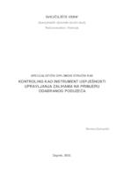prikaz prve stranice dokumenta Kontroling kao instrument uspješnosti upravljanja zalihama na primjeru odabranog poduzeća