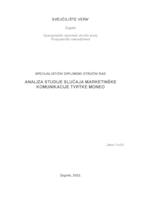 prikaz prve stranice dokumenta Analiza studije slučaja marketinške komunikacije tvrtke Moneo