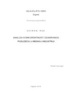 prikaz prve stranice dokumenta Analiza konkurentnosti odabranog poduzeća u mesnoj industriji