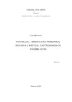 prikaz prve stranice dokumenta Potencijal tartufa kao primarnog resursa u razvoju gastronomskog turizma Istre  