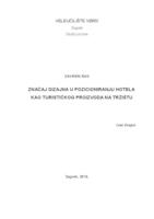 prikaz prve stranice dokumenta Značaj dizajna u pozicioniranju hotela kao turističkog proizvoda na tržištu  