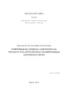 prikaz prve stranice dokumenta Korištenje EU fondova usmjerenih na projekte poljoprivrednog iskorištavanja Jadranskog mora  