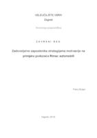 prikaz prve stranice dokumenta Zadovoljstvo zaposlenika strategijama motivacije na primjeru poduzeća Rimac automobili  