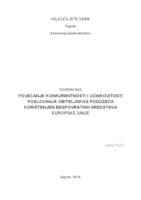 prikaz prve stranice dokumenta Povećanje konkurentnosti i učinkovitosti poslovanja obiteljskog poduzeća korištenjem bespovratnih sredstava Europske unije  