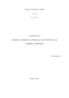 prikaz prve stranice dokumenta Utjecaj objava odnosa s javnošću na sadržaj medija  