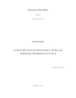prikaz prve stranice dokumenta Utjecaj motivacije zaposlenika hotela na kreiranje vrijednosti za gosta  