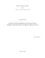 prikaz prve stranice dokumenta Analiza televizijskog sučeljavanja Andreja Plenkovića i Zorana Milanovića  