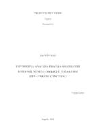 prikaz prve stranice dokumenta Usporedna analiza pisanja odabranih dnevnih novina o krizi u poznatom hrvatskom koncernu