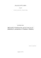 prikaz prve stranice dokumenta Medijsko pokroviteljstvo kao alat odnosa s javnošću u teoriji i praksi