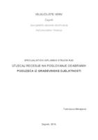 prikaz prve stranice dokumenta Utjecaj recesije na poslovanje odabranih poduzeća iz građevinske djelatnosti