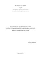 prikaz prve stranice dokumenta Zelene tehnologije u kampovima i koristi njihovih implementacija