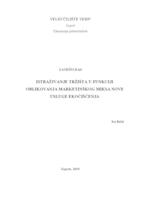 prikaz prve stranice dokumenta Istraživanje tržišta u funkciji oblikovanja marketinškog miksa nove usluge ekočišćenja