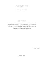 prikaz prve stranice dokumenta Komparativna analiza financijskih izvještaja poduzeća za proizvodnju građevinske stolarije