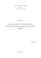 prikaz prve stranice dokumenta Analiza poslovne komunikacije u poduzeću za distribuciju elektroničke opreme