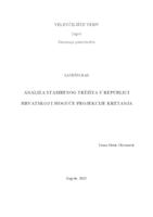 prikaz prve stranice dokumenta Analiza stambenog tržišta u Republici Hrvatskoj i moguće projekcije kretanja