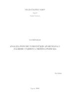 prikaz prve stranice dokumenta Analiza ponude turističkih apartmana u Zagrebu i njihova tržišna pozicija