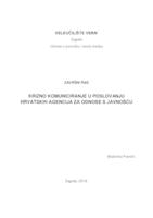 prikaz prve stranice dokumenta Krizno komuniciranje u poslovanju hrvatskih agencija za odnose s javnošću