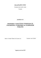 prikaz prve stranice dokumenta Kreiranje turističkog proizvoda za predsezonu i posezonu na odabranom primjeru