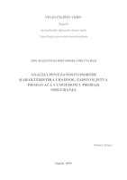 prikaz prve stranice dokumenta Analiza povezanosti osobnih karakteristika i radnog zadovoljstva prodavača s uspjehom u prodaji osiguranja