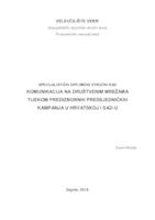 prikaz prve stranice dokumenta Komunikacija na društvenim mrežama tijekom predizbornih predsjedničkih kampanja u Hrvatskoj i SAD-u