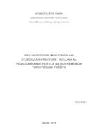 prikaz prve stranice dokumenta Utjecaj arhitekture i dizajna na pozicioniranje hotela na suvremenom turističkom tržištu