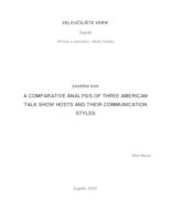 prikaz prve stranice dokumenta A comparative analysis of three American talk show hosts and their communication styles