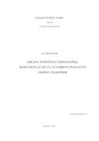 prikaz prve stranice dokumenta Izrada tehničko-tehnološke dokumentacije za stambeno-poslovni objekt Maksimir