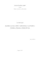 prikaz prve stranice dokumenta Manipulacija i spin u odnosima s javnošću: teorija, praksa i percepcija