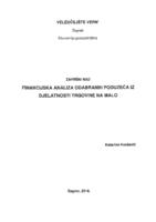 prikaz prve stranice dokumenta Financijska analiza odabranih poduzeća iz djelatnosti trgovine na malo