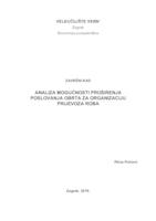 prikaz prve stranice dokumenta Analiza mogućnosti proširenja poslovanja obrta za organizaciju prijevoza roba