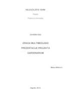 prikaz prve stranice dokumenta Izrada multimedijske prezentacije projekta Gardenarium