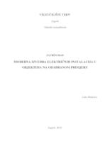 prikaz prve stranice dokumenta Moderna izvedba električnih instalacija u objektima na odabranom primjeru