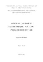 prikaz prve stranice dokumenta OZLJEDE U ODBOJCI I FIZIOTERAPIJSKI POSTUPCI - PREGLED LITERATURE