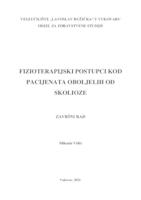 prikaz prve stranice dokumenta FIZIOTERAPIJSKI POSTUPCI KOD PACIJENATA OBOLJELIH OD SKOLIOZE