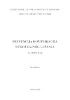 prikaz prve stranice dokumenta PREVENCIJA KOMPLIKACIJA DUGOTRAJNOG LEŽANJA