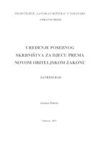 prikaz prve stranice dokumenta UREĐENJE POSEBNOG SKRBNIŠTVA ZA DJECU PREMA NOVOM OBITELJSKOM ZAKONU